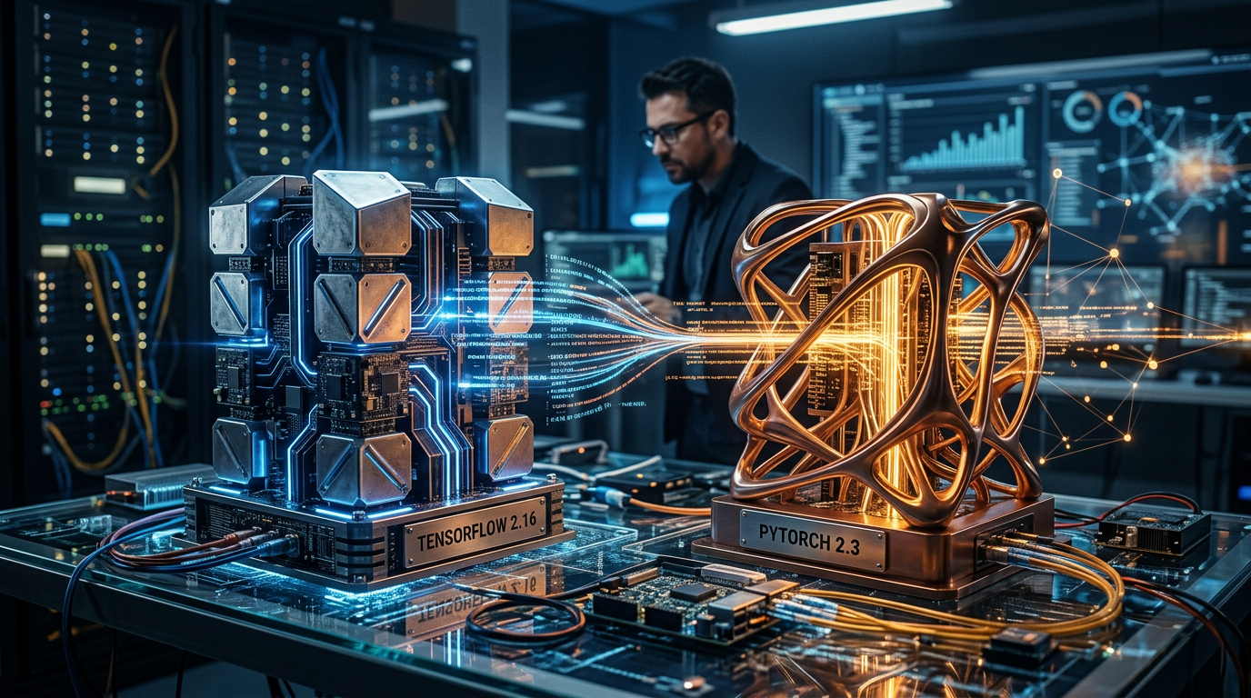 TensorFlow 2.16 vs PyTorch 2.3 em 2026: Qual Stack de Machine Learning Entrega M | EuNerd
