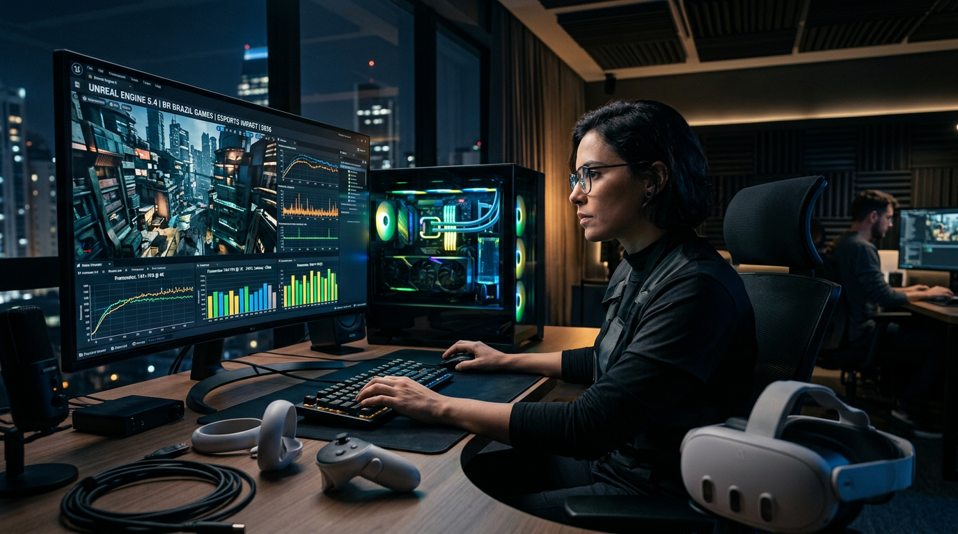 Unreal Engine 5.4 em 2026: benchmarks reais e impacto técnico no mercado brasile | EuNerd