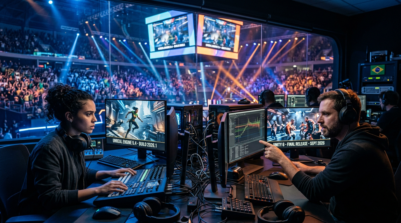 Unreal Engine 5.4 vs Unity 6 em 2026: qual engine domina jogos competitivos no B | EuNerd
