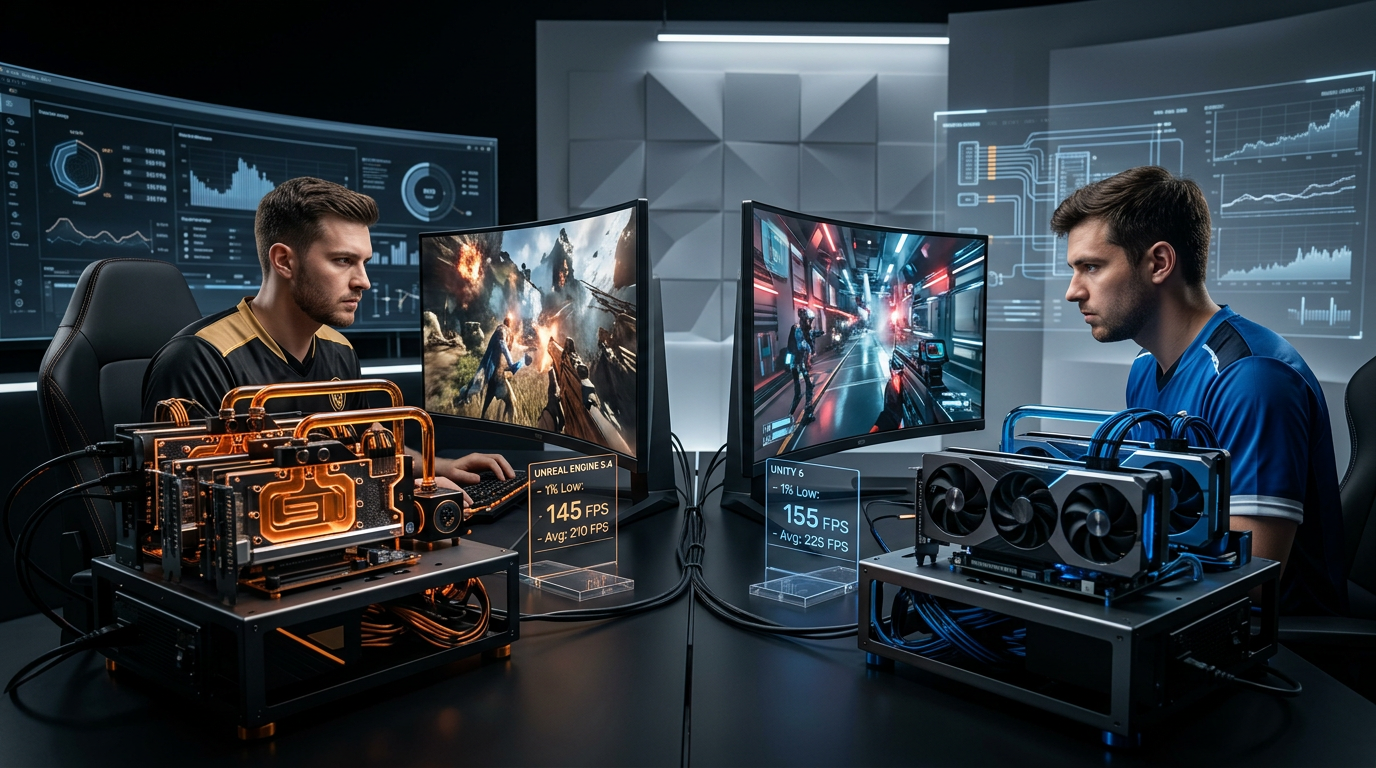 Unreal Engine 5.4 vs Unity 6 em 2026: qual engine entrega mais performance real  | EuNerd