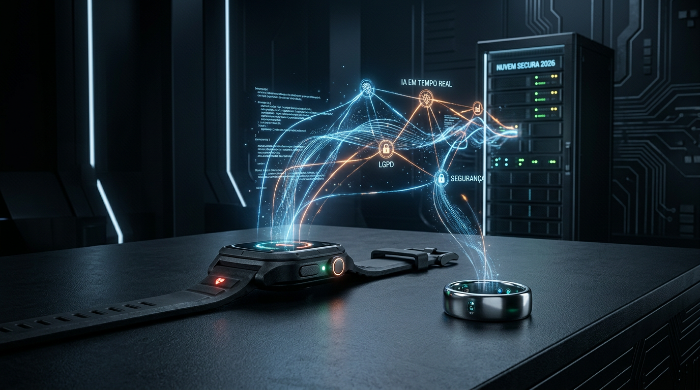 Wearables e Saúde Digital em 2026: Arquitetura, LGPD e IA em Tempo Real | EuNerd