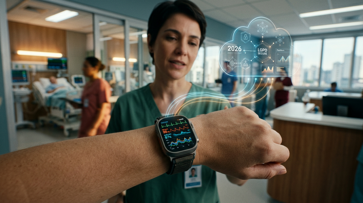Wearables e Saúde Digital em 2026: Arquitetura, LGPD e Integração Clínica na Prá | EuNerd