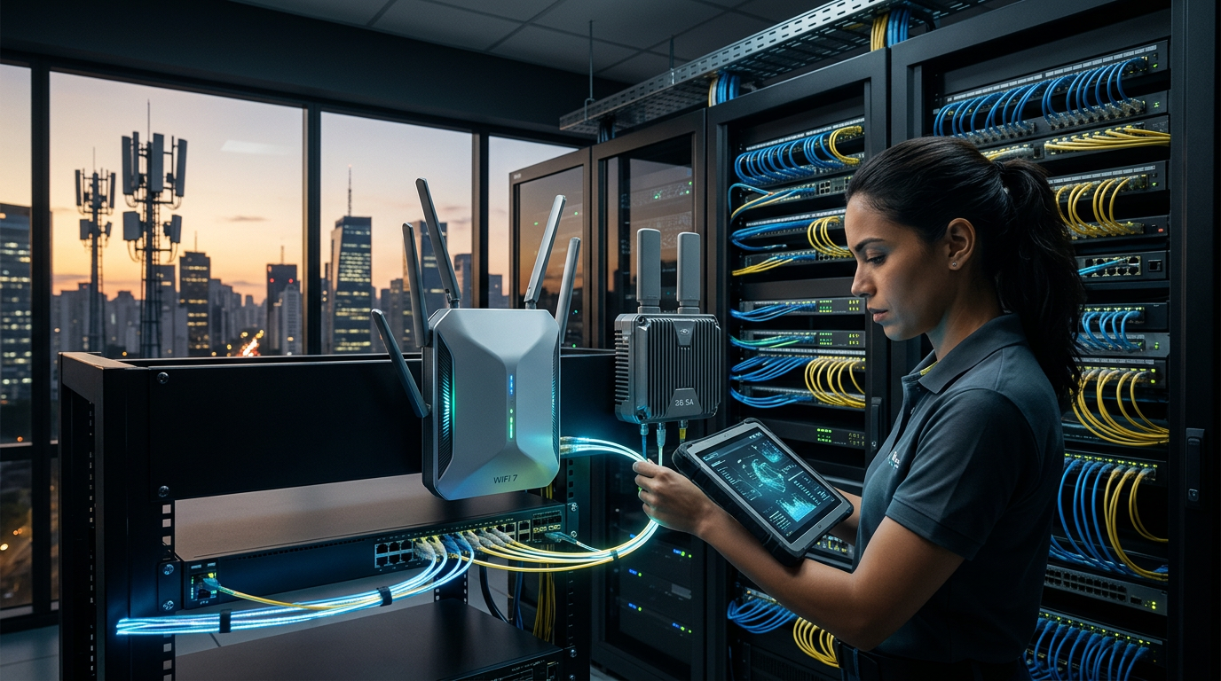 Wi-Fi 7 e 5G SA no Brasil em 2026: o novo padrão obrigatório para redes corporat | EuNerd